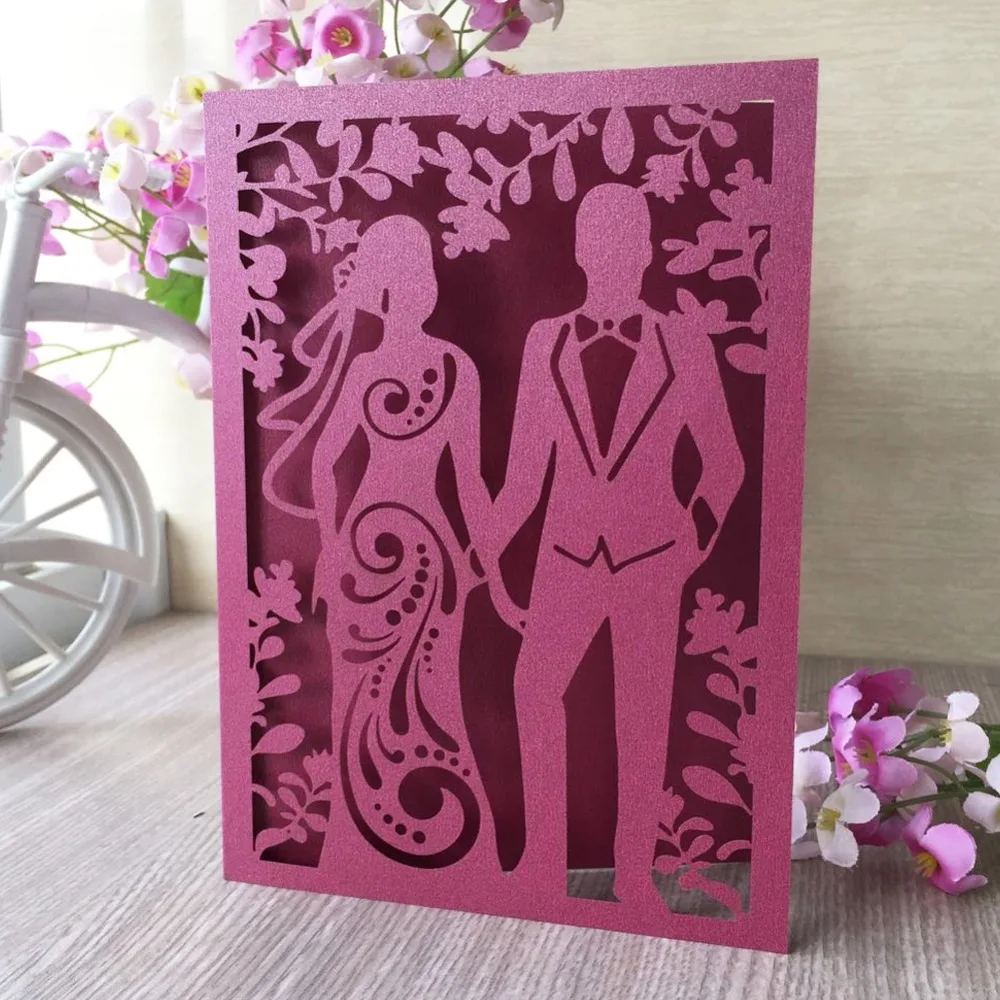 50Pcs Valentines Day Lovers postcards Romantic Couple wedding invitation cards blessing card Bride&amp bridegroom Design | Дом и сад