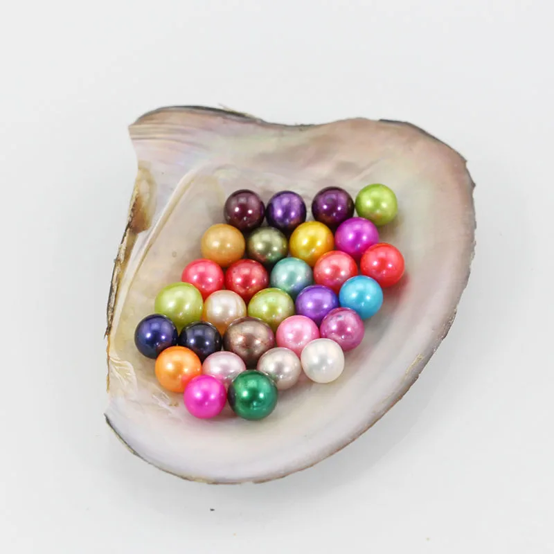 

New 27 Colors Colorful Round Freshwater Loose Pearls 6-7MM AAA Genuine Natural Round Pearls 10pcs DIY Jewelry Pearl Beads ABH729