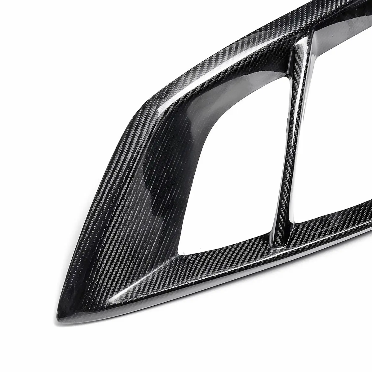 Parachoques delantero Parrilla de ventilación de aire de fibra de carbono de la luz de niebla de adornos para Mercedes para Benz W205 C43 para AMG 2015 -2018 piezas exteriores