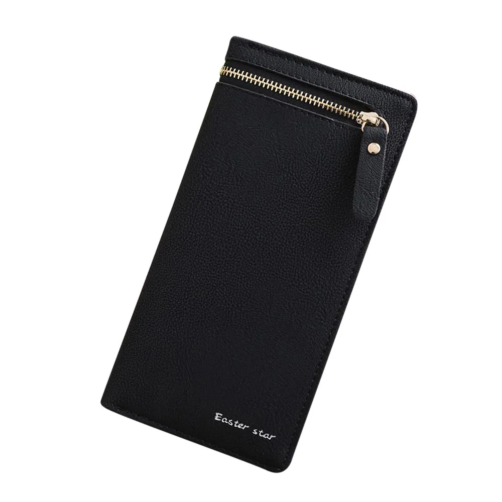 

MOLAVE Wallets & Holders casual Women wallet new Simple Retro Zipper Long purse Coin Purse Card Holders Handbag photo holder9410