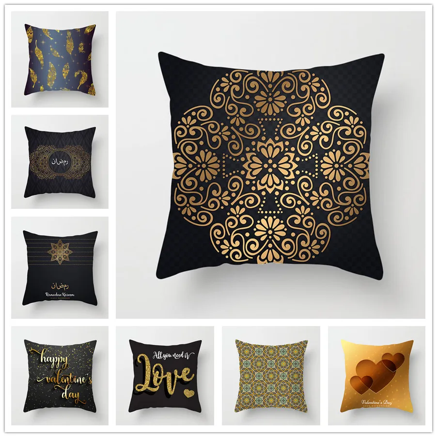 45x45 PillowCase Square Pillow Cover Cushion Case Throw Hidden Zipper