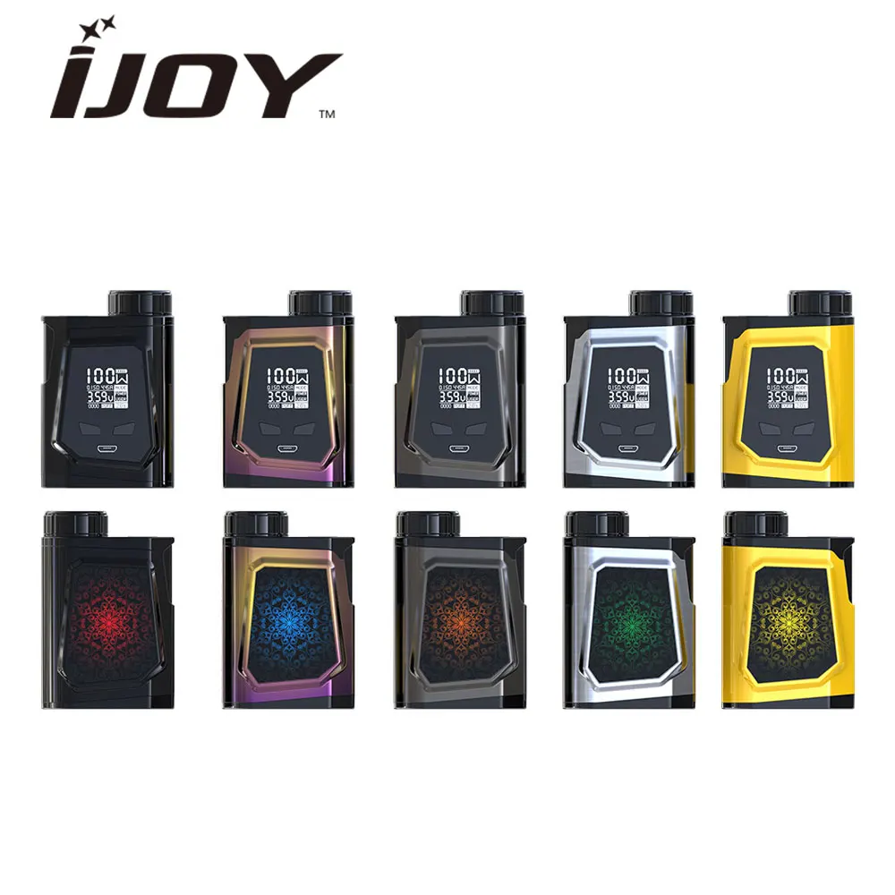 Оригинальный 3750 мАч IJOY CAPO 100 21700 TC MOD с макс 100 Вт Выход и USB Порты и разъёмы зарядки и обновляемый электронная сигарета Mod