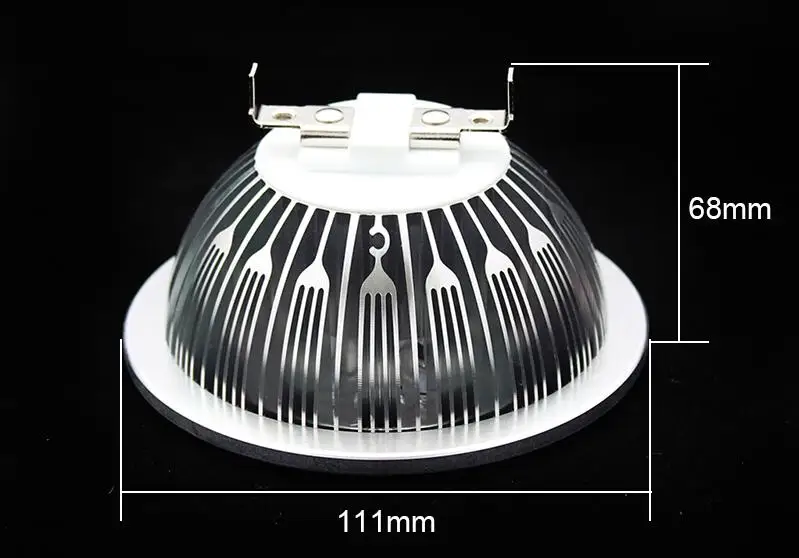 12 Вт AR111 светодиодный прожектор, AC85-265V или AC DC12V, GU53 gu10, полированная Алюминий, AR111 светодиодный светильник, 12*1 Вт