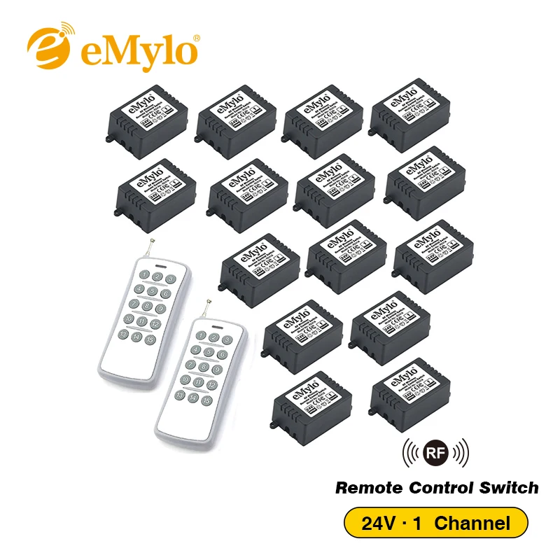 Emylo Universal Dc 24v Learning Smart Switch Wireless Rf Remote Control