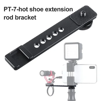 

Universal PT-7 Aluminum Cold Shoe Extension Bracket for GoPro Camera Vlog Shooting GDeals