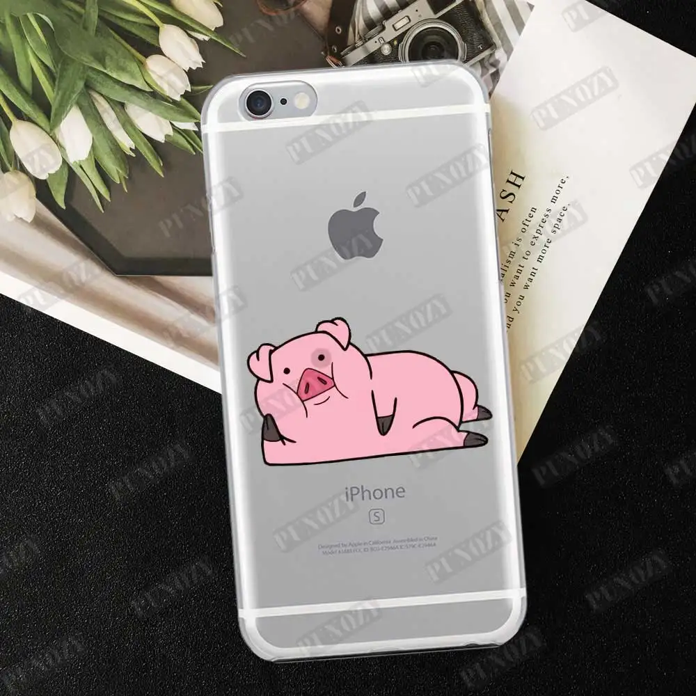 Милый чехол для телефона с рисунком из мультфильма Гравити Фолз Waddles the Pig Для iphone 11 pro X XR XS MAX 6 6S 8 7 Plus 5 5S SE 4 4S силиконовый чехол из ТПУ - Цвет: TPU  A447