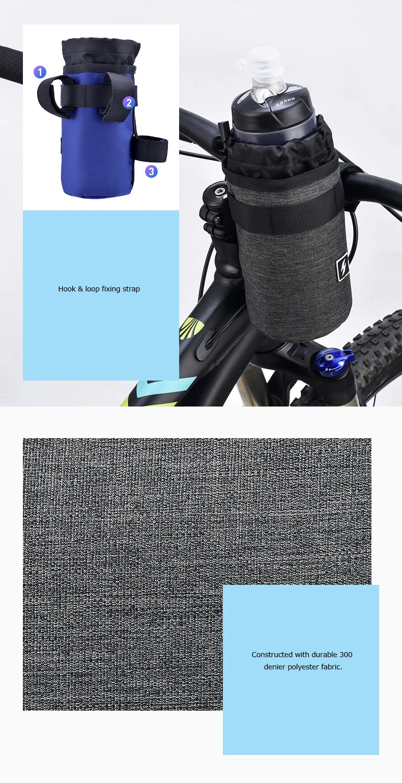 Cheap Sahoo 112009 Cycling Bike Bicycle Handlebar 750ml Insulated Water Bottle Bag Holder Kettle Cooler Pack Drink Hydration Carrier 4 Cheap Sahoo 112009 Cycling Bike Bicycle Handlebar 750ml Insulated Water Bottle Bag Holder Kettle Cooler Pack Drink Hydration Carrier 4