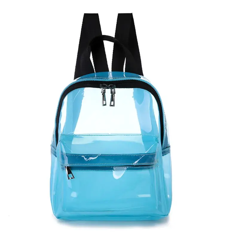 Супер сверхпрочный ПВХ прозрачный мешок для школы путешествия спорта или любого активного отдыха - Цвет: Синий