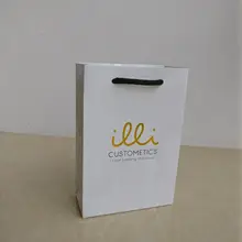 Белая Роскошная матовая ламинированная сумка-шопер бумажная сумка для покупок для одежды Ювелирные изделия Подарки торговля показ печать монохромный логотип