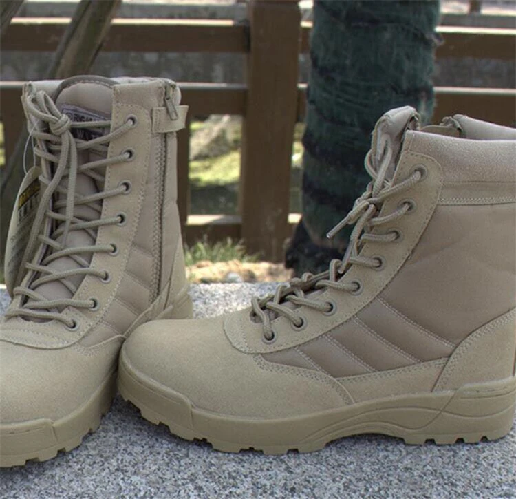 Осенне-зимние мужские ботинки, качественные тактические ботинки спецназа, армейские ботинки, армейские ботинки, кожаные зимние ботинки