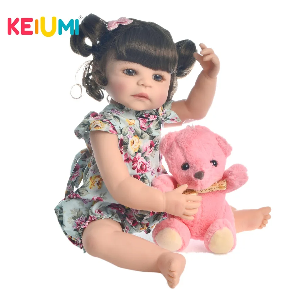 Новый дизайн 22 &quot55 см Reborn baby girl полностью силиконовые куклы реалистичные как