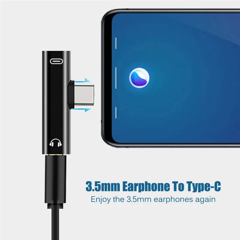 Двойной 2 в 1 usb type C до 3,5 мм разъем для зарядки наушников конвертер тип-c Аудио Телефон адаптер для наушников разветвитель для Xiaomi huawei