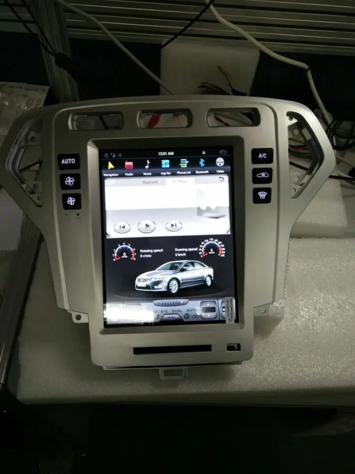 Excellent ZWNVA Tesla style Screen Android 7.1 RAM 2GB ROM 64GB Car Player GPS Navigation Radio Screen For Ford Mondeo MK4 2007-2012 4