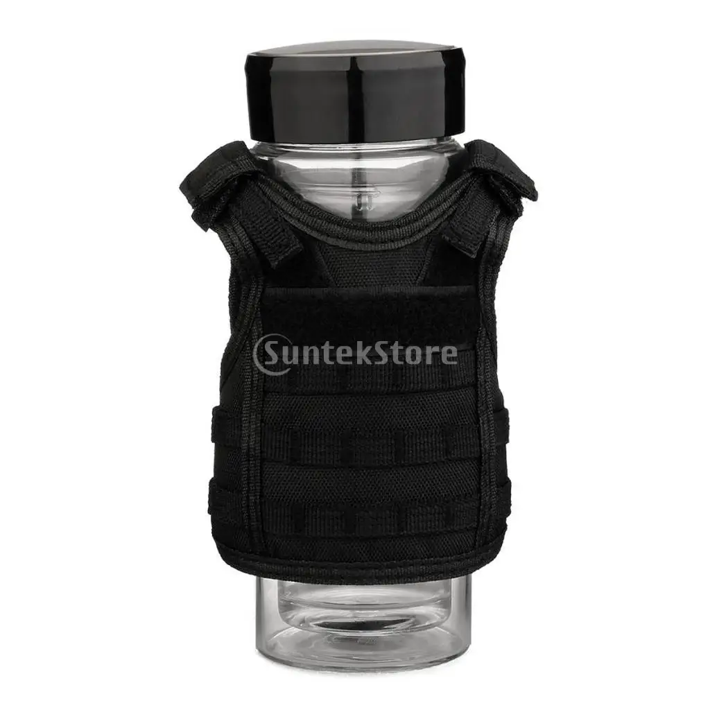 Mini Military Army Tactical MOLLE Vest Style Beers Sleeve Cans Cover Bottles Stubby Holder Cool Bottle Decoration