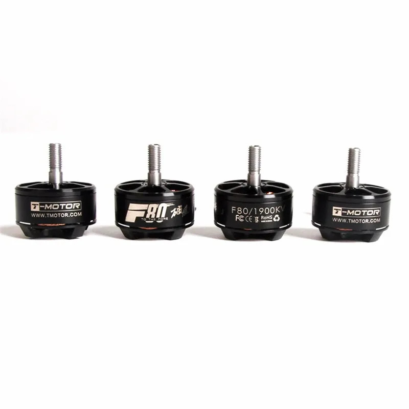 Free Shipping T Motor F80 2408 1900KV 2200KV 2500KV Black 2 6S Brushless Motor For 220