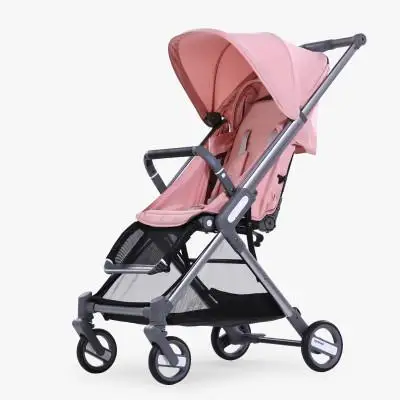 Foofoo легкая складная коляска, может лежать, четыре колеса амортизаторы, Детский Карманный Зонт, с фабрики - Color: pink A