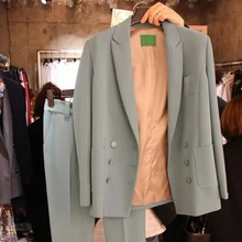 ^#Cheap Office suits for women suit female spring self-cultivation temperament solid color commercial uniform OL two-piece suit ^#Cheap Office suits for women suit female spring self-cultivation temperament solid color commercial uniform OL two-piece suit