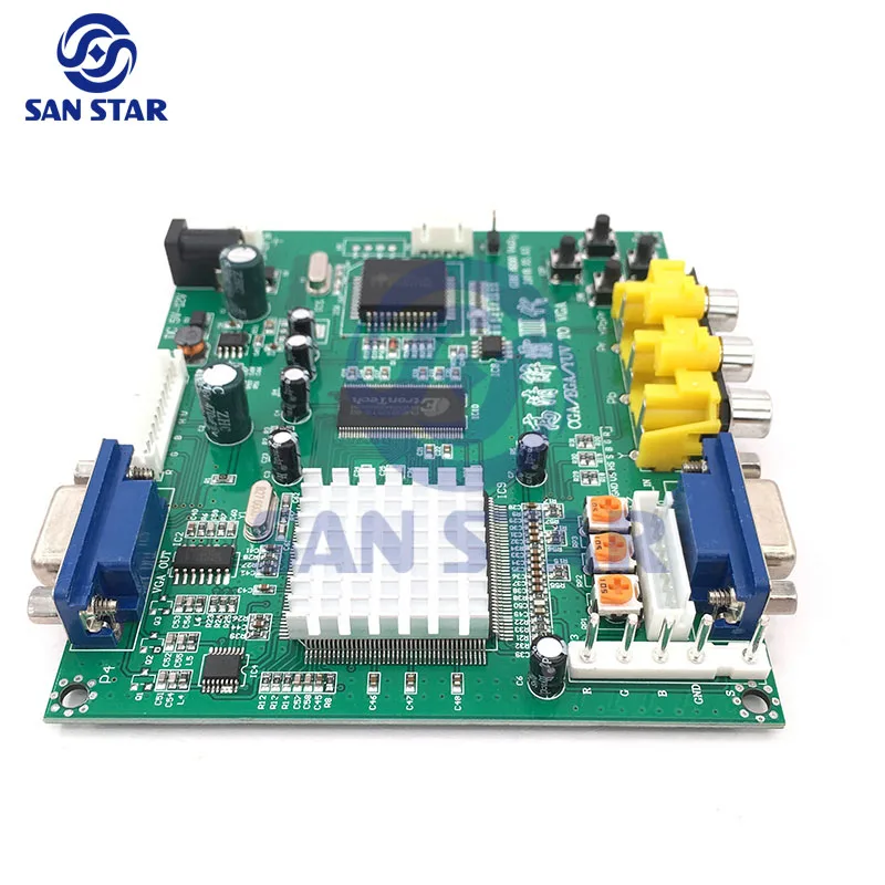 Цветная(RGB)/CGA/EGA VGA конвертер доска с одним выходом-видеоплата для аркадных игровых автоматов
