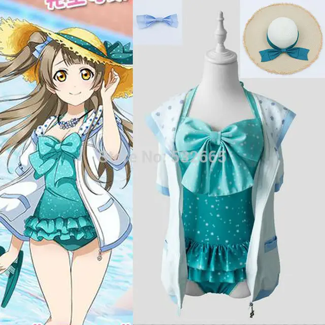 Minami Kotori Cosplay Costume Anime Swimwear Swimsuit Biquini Bikini Minalinsky Cosplay Costume Minami Kotori Cosplay Costume Anime Swimwear Swimsuit Biquini Bikini Minalinsky Cosplay Costume