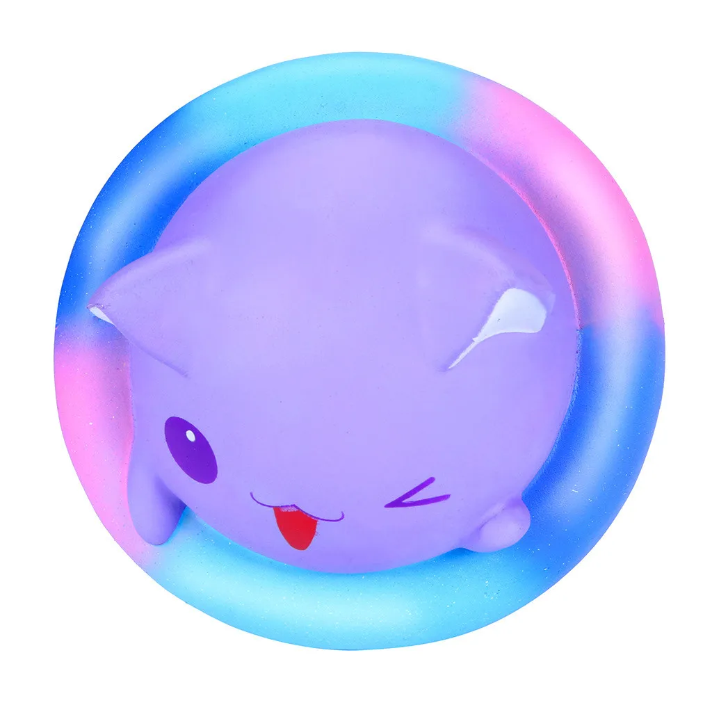 Игрушки для отдыха skuishy animales очаровательны Squishies Kawaii Galaxy Kitty Spuer замедлить рост крем Ароматические снятие стресса игрушечные лошадки D300225