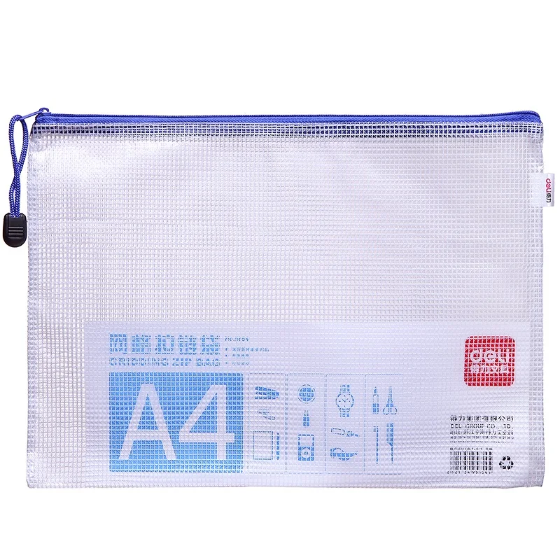 Bolsa de Artigos de Papelaria do Estudante Bolsa de Documentos Atacado Grade Pvc Zip Deli5654 Frete Grátis 50 Pcs a4 7 Pasta de arquivo