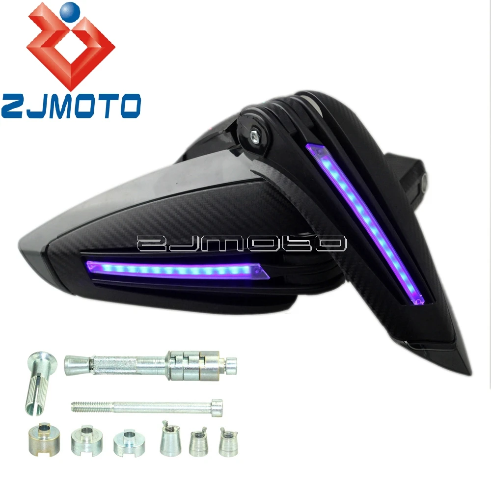

For Suzuki DL650 V-Strom 2005-2009 Motorcycle LED Handguards For YAMAHA FZ1 2008-2015 FZ6 2008-2009 Super Tenere 1200 2012-2014