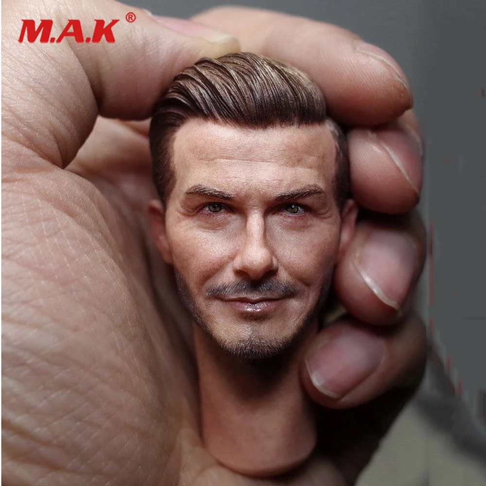

1/6 Scale Soccer Star David Beckham head model fit 12" Male body Model Toy