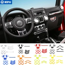 MOPAI накладка на рулевое колесо для автомобиля, вентиляционная крышка, украшение интерьера, аксессуары, наклейка, Стайлинг для Jeep Wrangler 2011
