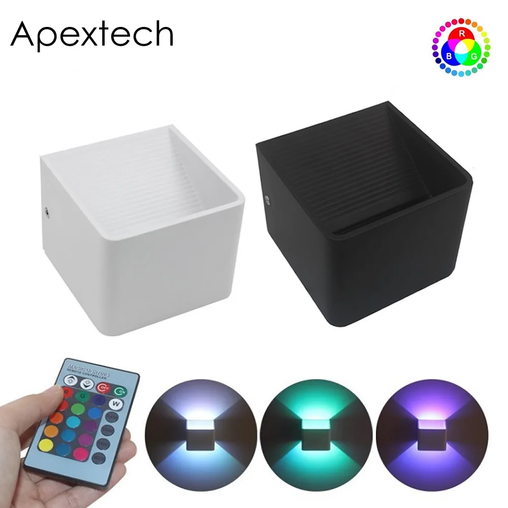 Apextech LED Лестница настенная лампа COB Алюминиевый Квадратный коридор настенные