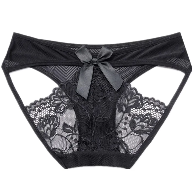 

High Quality New Sexy Women's Panties Transparent Hollow Underwear Women Lace Soft Briefs Sexy Lingerie