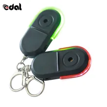Беспроводной анти-потеря сигнализации брелок для поиска ключей со Звуком Свистка светодиодный свет вещи трекер брелок