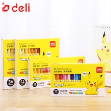 Для кулинарно-деликатесной продукции карандаш пастельного арт 12/18/24/36 Цветные Восковые Мелки масляная пастель Покемон Рисование Живопись граффити ручка детские школьные наборы для рисования