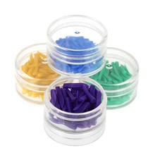 400 шт одноразовые медицинские стоматологические материалы клинья пластиковые стоматологические клинья Стоматологический Инструмент Уход за зубами 4 цвета зеленый синий пурпурный желтый