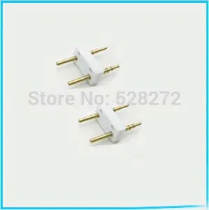 

2pin 4mm 6mm 8mm10mm12mm led strip 3528 5050 (2835 Double row) connector needle pins for 220V high voltage led tape use