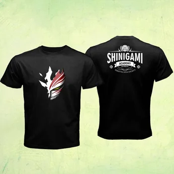 

Ichigo Kurosaki Bankai Bleach On Shinigami Soul Academy Retro Black Men T-Shirt 2019 Summer Tops Tees Double Side Hoodies