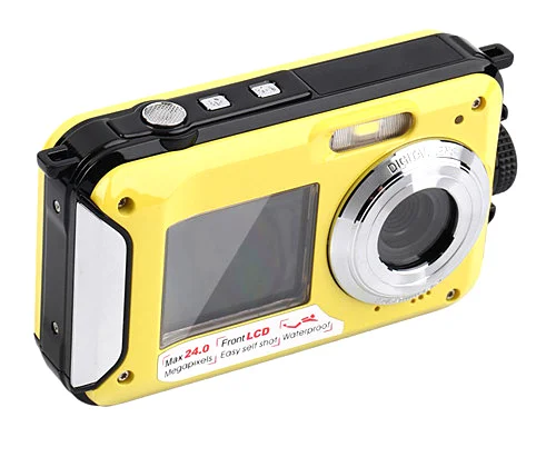  Winait fotocamera digitale impermeabile 24mp con doppio display e ricaricabile al litio digital com