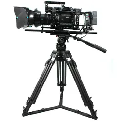 TERIS V20T Heavy duty Professional Carbon волокно видео штатив 30 кг с жидкой головкой для красный Arri плёнки видеокамера штатив