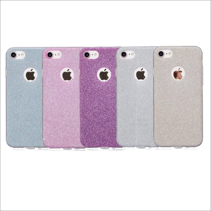 SICOOTE роскошный 2019 Блестящий цветной флэш-порошок пары Funda чехол для iPhone 5S SE 6 S 7 PLUS 8