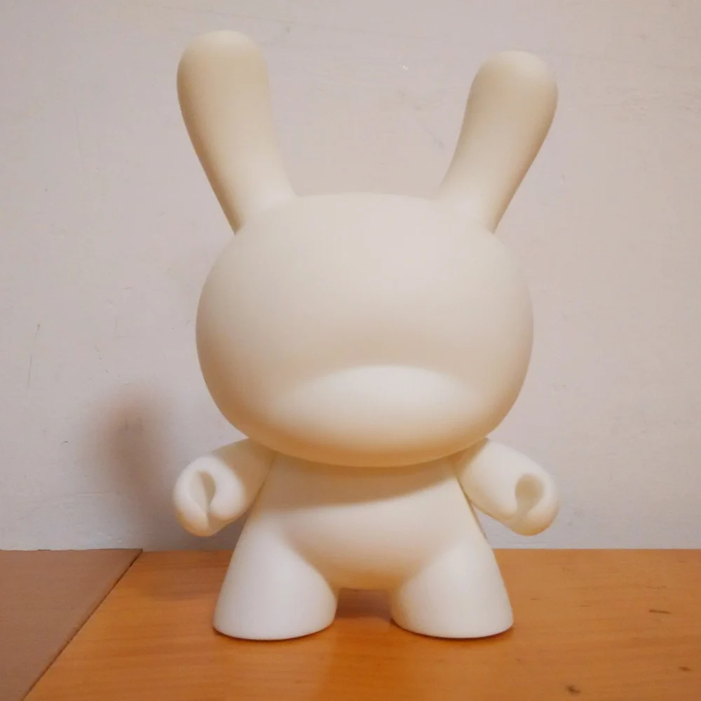 8 inch Kidrobot Dunny DIY Paint Vinly Fashion Toys White Color With Opp Bag