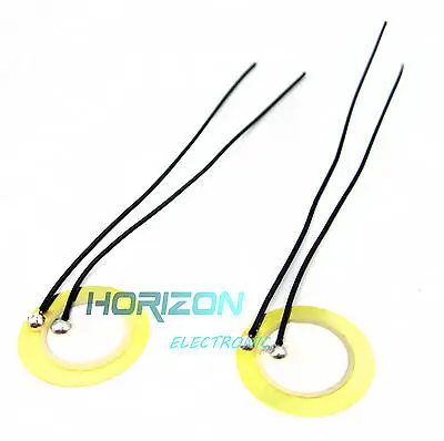 

10PCS 15mm Sounder Sensor Trigger Drum Disc + wire copper Piezo Elements