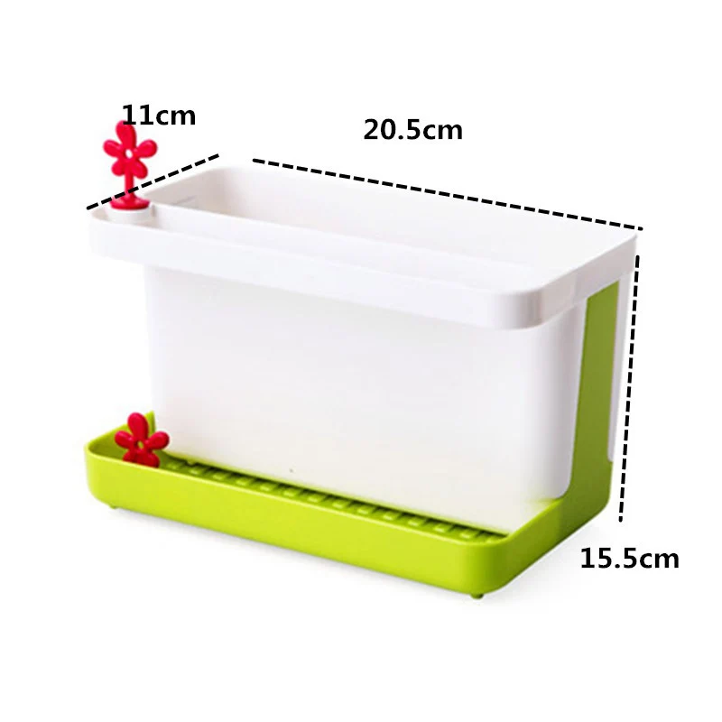 FHEAL Kitchen Draining Storage Rack Sink Sponge Cleaning Brush Towel Holder Utensils Storage Shelf Bathroom Organizer Rack (15)