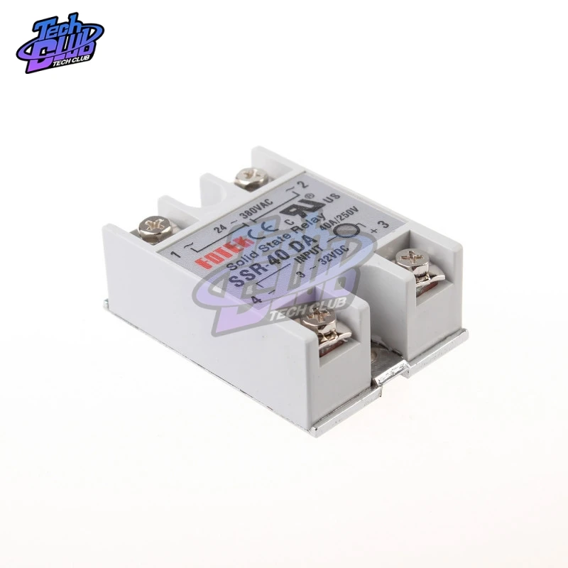 24 V-380 V 40A 250 V SSR-40DA твердотельный релейный модуль 3-32 V DC В AC SSR 40DA