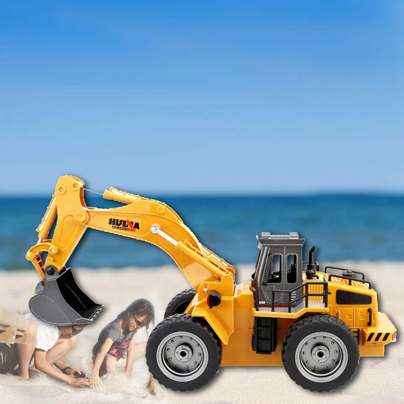 

HUINA 1530 1:18 2.4G Six-channel Alloy RC excavator Truck Toy