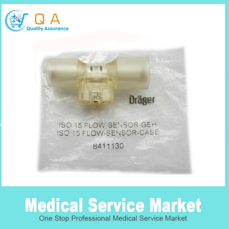 Original Drager ISO straight neonatal flow sensor connector 8411130