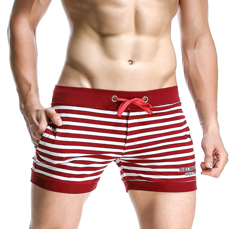 Мужские шорты в полоску SEOBEAN камуфляжные для сна низ модные одежда 2019|sleep bottoms|mens