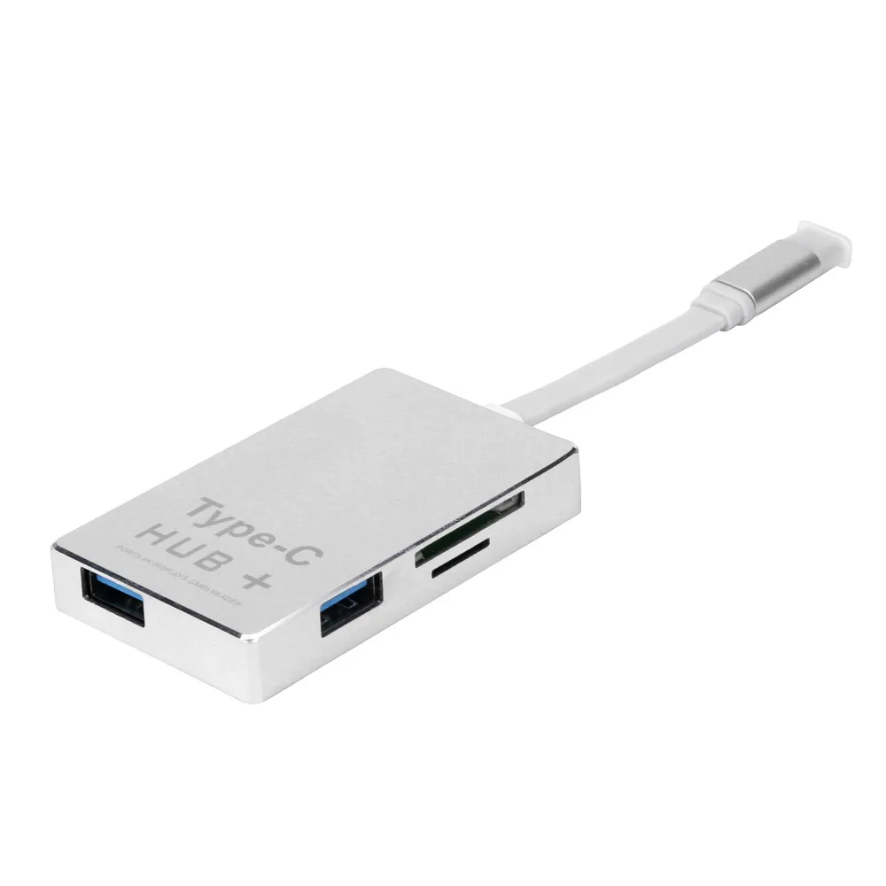 

Ecosin2 USB Hubs Usb 3.0 Type-c Multi Function HUB MICRO SD Card 4K Displays+Charging for Macbook Pro Mac PC Laptop Oct10