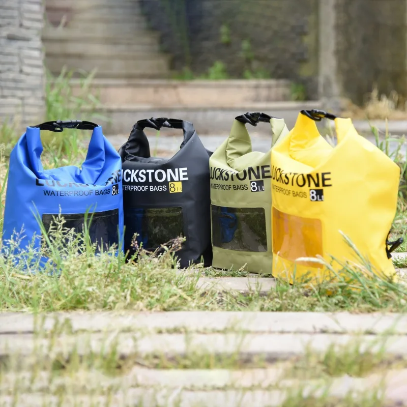 Outdoor Waterproof Camping Rafting Storage Dry Bag with Ajustable Strap Hook #S 