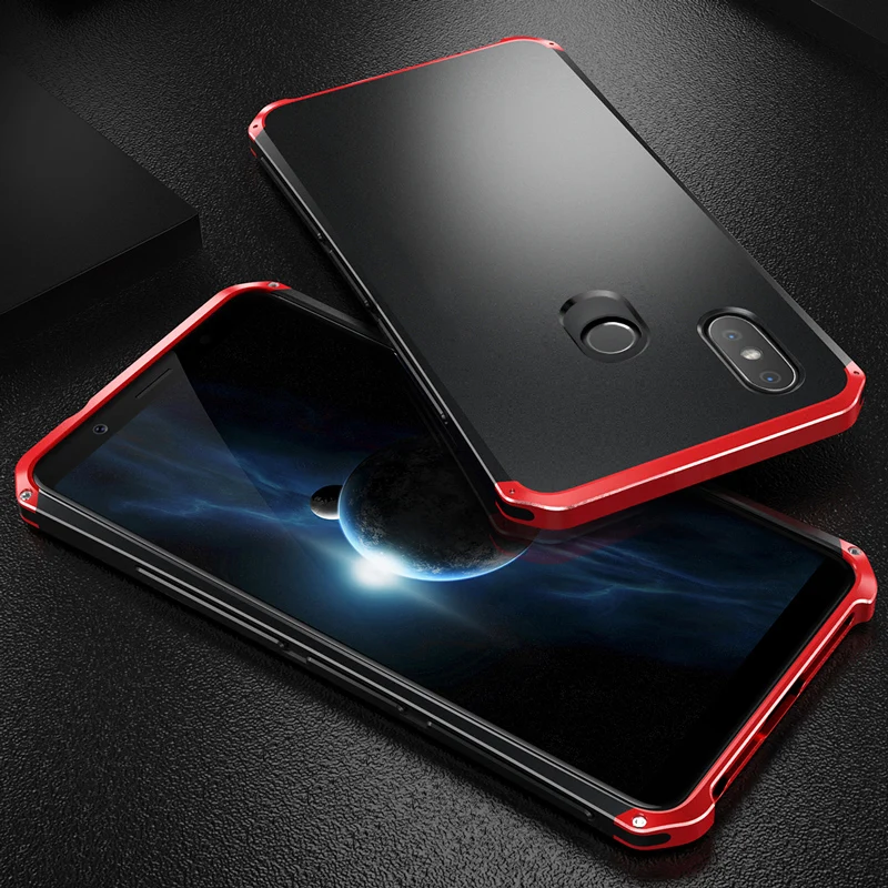 

RedMi Note 6 Pro Case Shockproof Armor Metal Aluminum Frame Hard PC Cover Phone Case For XiaoMi Redmi Note 5 Pro Note 7 Funda