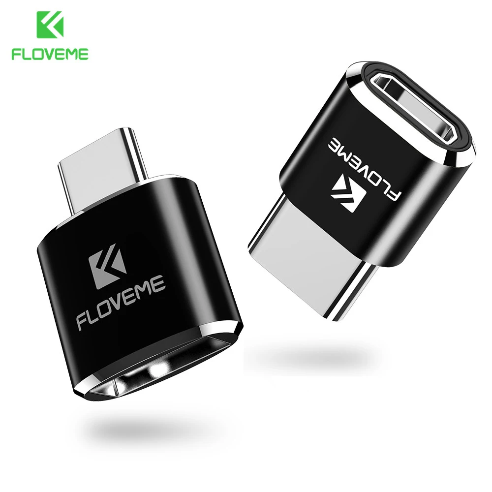 Адаптер FLOVEME с Micro USB Мама на Type C папа OTG для Samsung S9 2 0 адаптер Huawei P20 Pro | Мобильные
