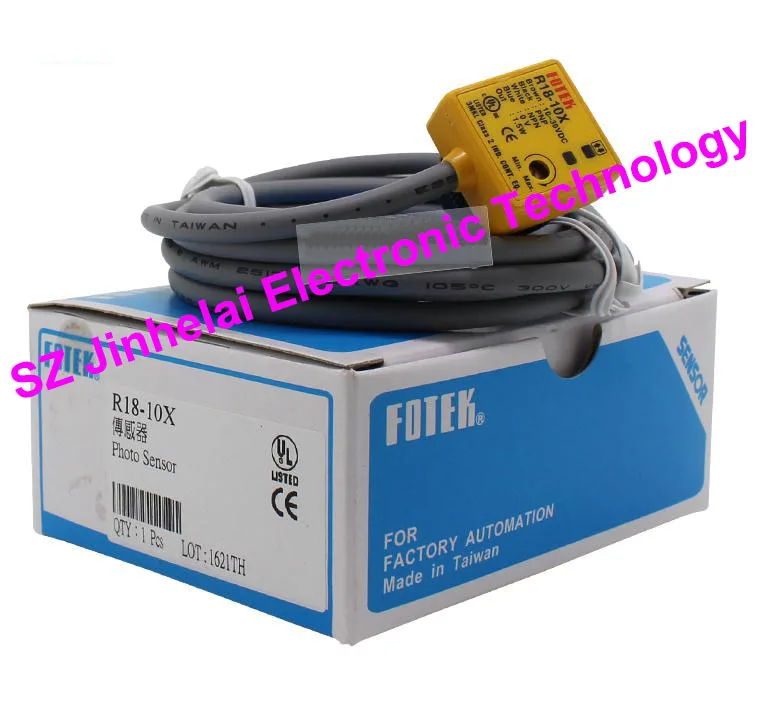 

100% New and original FOTEK Photoelectric switch R18-10X